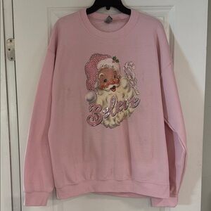 Ladies Santa “Believe” Sweatshirt